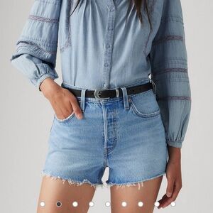 Levi's Blue Jean Cutoff Shorts